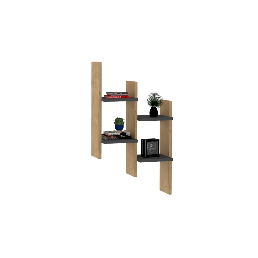 Wandplank SU 85x49 cm beige/antraciet