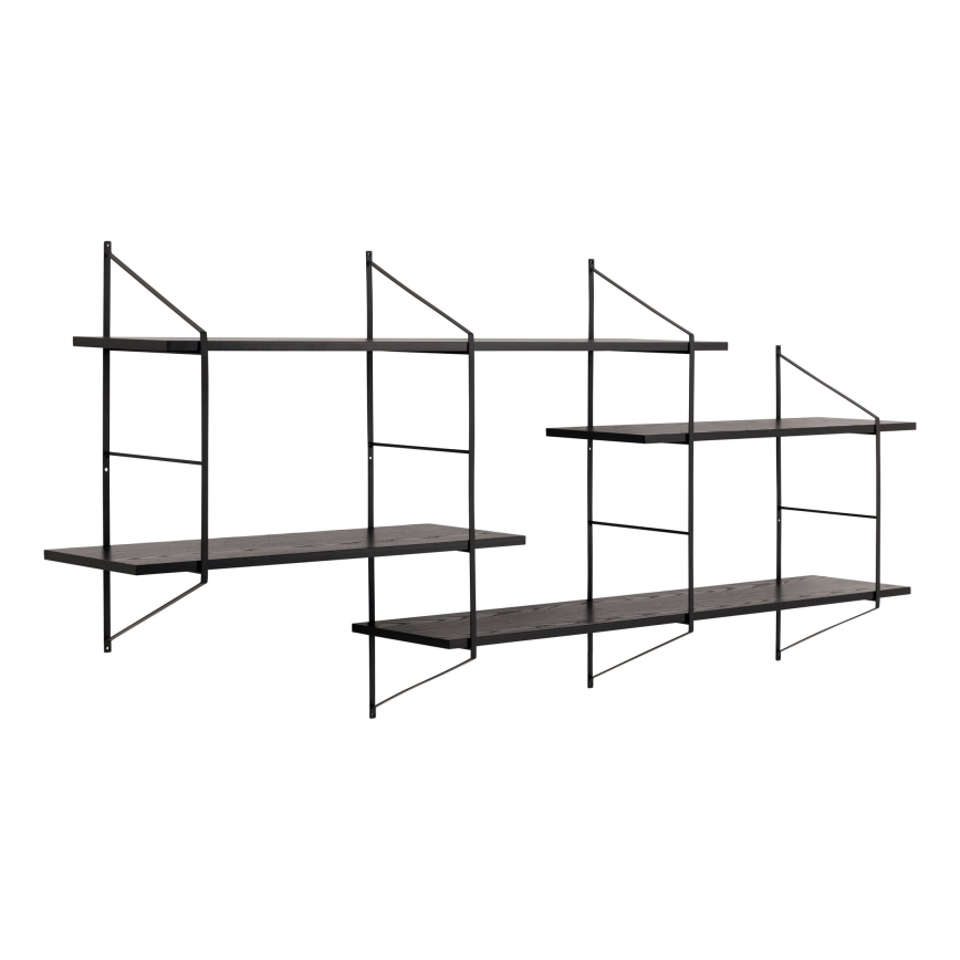 Wandplank TOCO 191x79 cm zwart