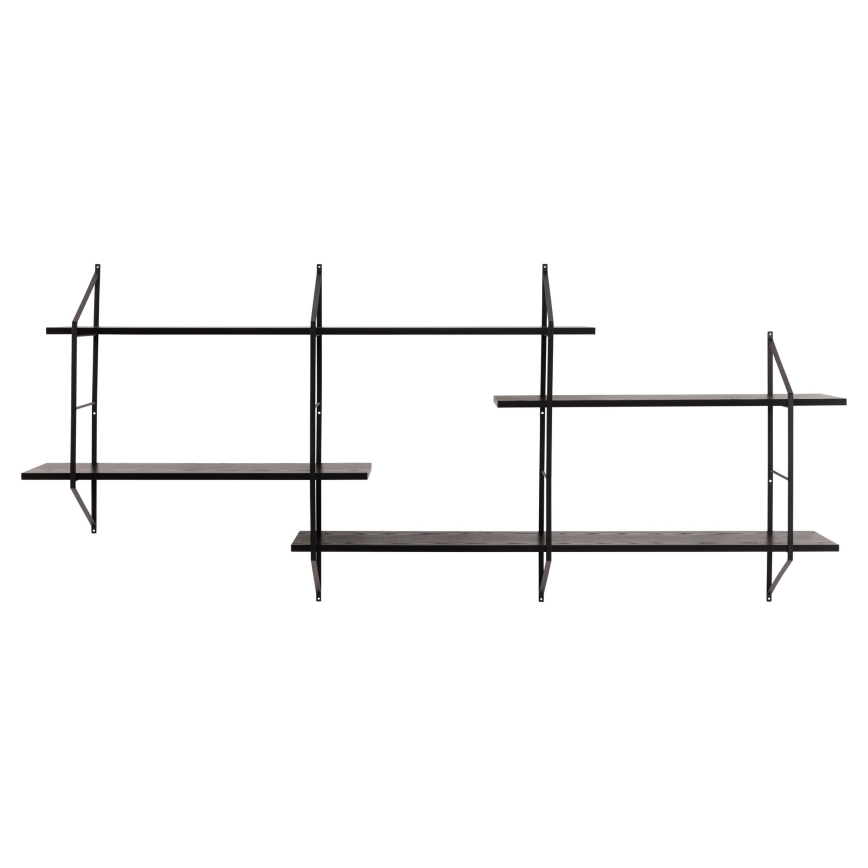 Wandplank TOCO 191x79 cm zwart