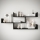 Wandplank TRIO 55x119 cm zwart grafiet