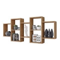Wandplank TRIO 65x161 cm eik wotan