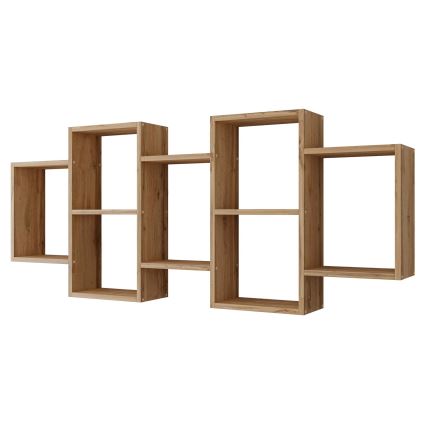 Wandplank TRIO 65x161 cm eik wotan