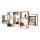 Wandplank TRIO 65x161 cm eiken sonoma