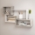 Wandplank TRIO 87x54x18 cm grijs/wit