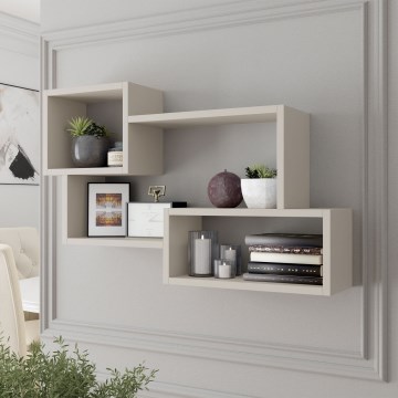 Wandplank TRIO 87x54x18 cm kasjmier
