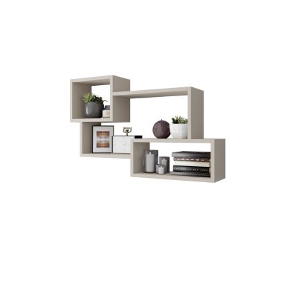 Wandplank TRIO 87x54x18 cm kasjmier