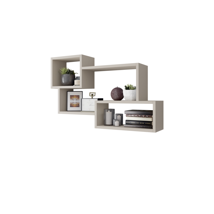Wandplank TRIO 87x54x18 cm kasjmier