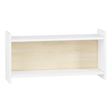 Wandplank voor kinderen BUBO 35x72 cm wit/beige