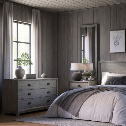 Wandspiegel FIONA 96x36 cm grijs