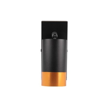 Wandspot 1xGU10/35W/230V zwart/goud
