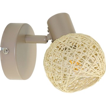 Wandspot DEX 1xE14/10W/230V beige/crème