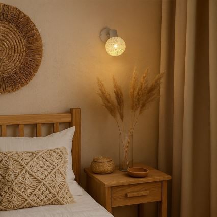 Wandspot DEX 1xE14/10W/230V beige/crème