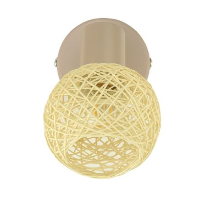 Wandspot DEX 1xE14/10W/230V beige/crème