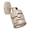 Wandspot ELEN 1xE27/35W/230V beige/goud