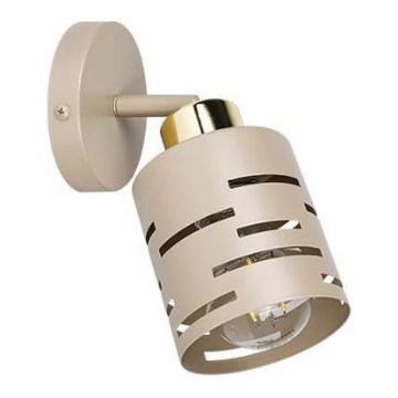 Wandspot ELEN 1xE27/35W/230V beige/goud