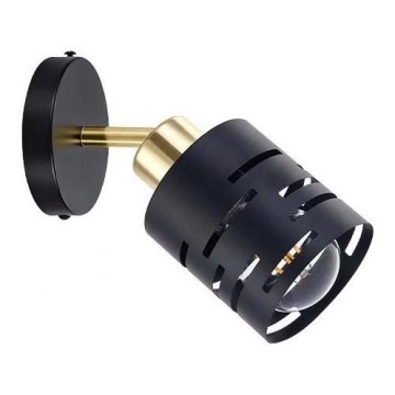 Wandspot ELEN 1xE27/35W/230V zwart/goud