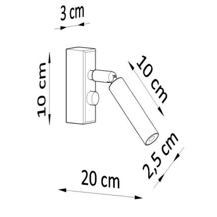 Wandspot EYETECH 1x G9 / 12W / 230V wit