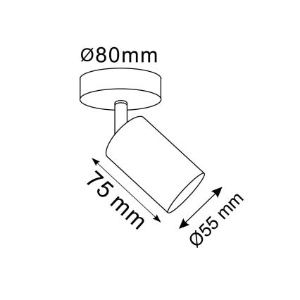Wandspot GOLDIE 1xGU10/10W/230V goud