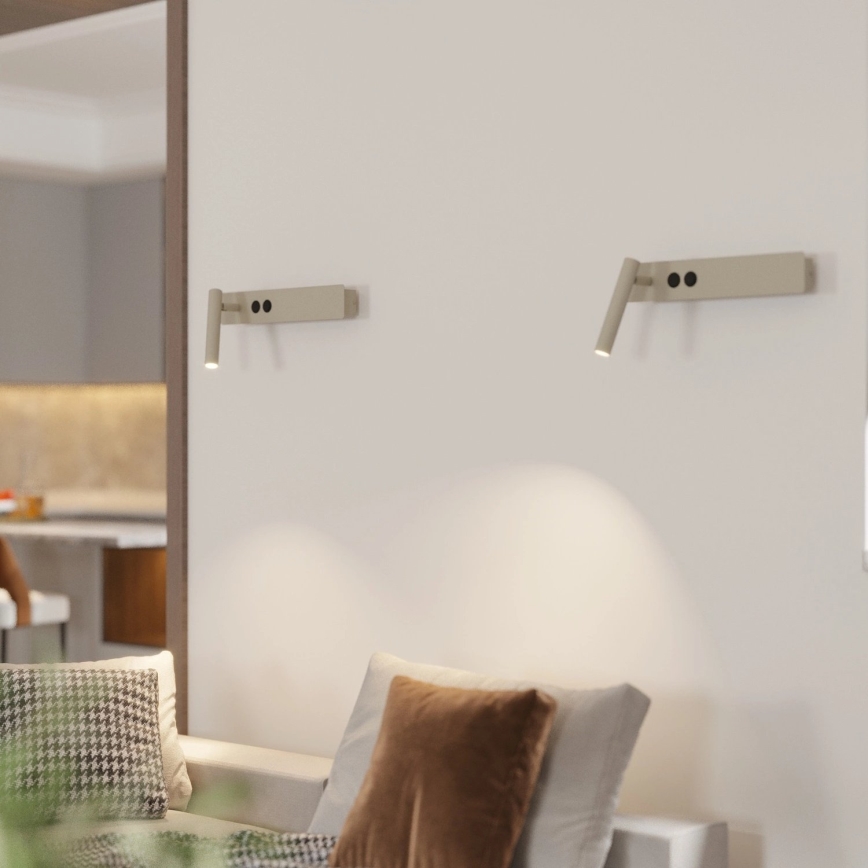 Wandspot HOTEL MOOD 1xG9/12W/230V + 1xG9/3W beige