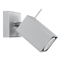 Wandspot MERIDA 1xGU10/40W/230V grijs