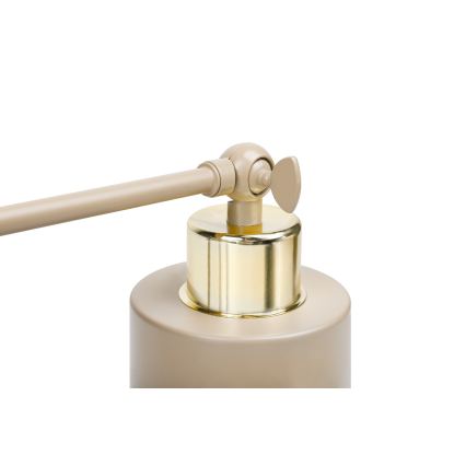 Wandspot met schakelaar ELEN 1xE27/35W/230V beige/goud