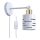 Wandspot met schakelaar ELEN 1xE27/35W/230V wit/goud