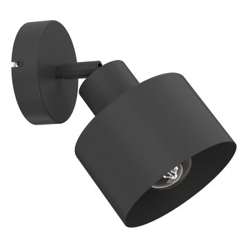 Wandspot PARKLA 1xE27/15W/230V zwart