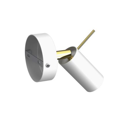 Wandspot PRESTON 1xGU10/40W/230V wit/goud