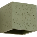 Wandspot QUAD 1xG9/8W/230V beton/groen