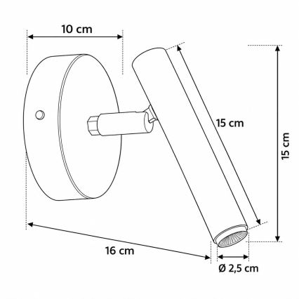Wandspot STALACTITE 1xG9/3W/230V blauw
