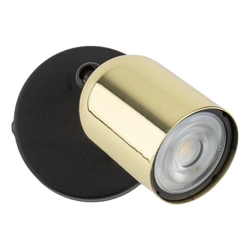 Wandspot TOP 1xGU10/10W/230V zwart/goud