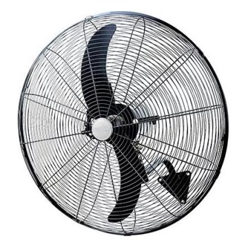 Wandventilator 200W/230V Ø 76 cm, zwart, met afstandsbediening
