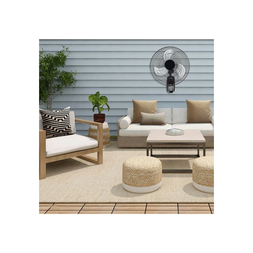 Wandventilator 90 W/230 V, Ø 50 cm, zwart