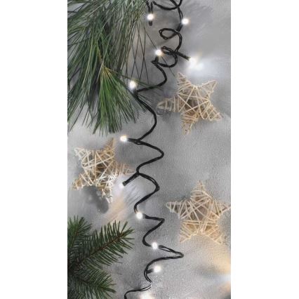 Warm/Koel Wit LED Kerst buitenketting 120x LED / 17m IP44