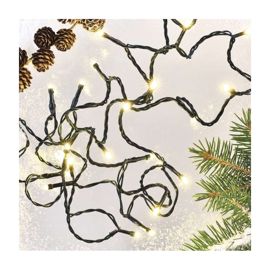Warm Wit LED Kerst buitenketting 240x LED / 29m IP44