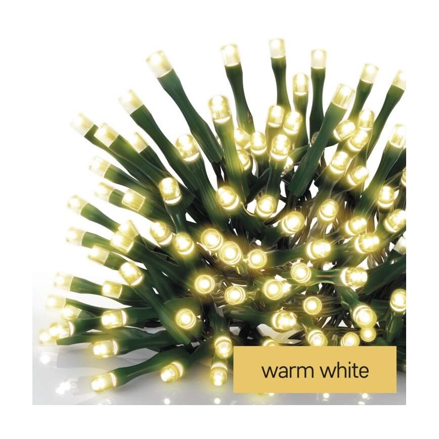 Warm Wit LED Kerst buitenketting 240x LED / 29m IP44