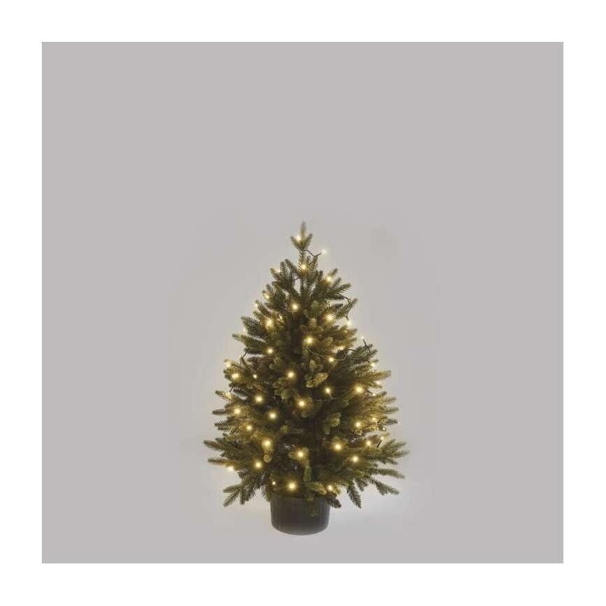 Warm Wit LED Kerst buitenketting 80x LED / 13m IP44