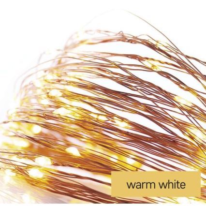 Warm wit LED kerstketting 20x LED / 2,4m