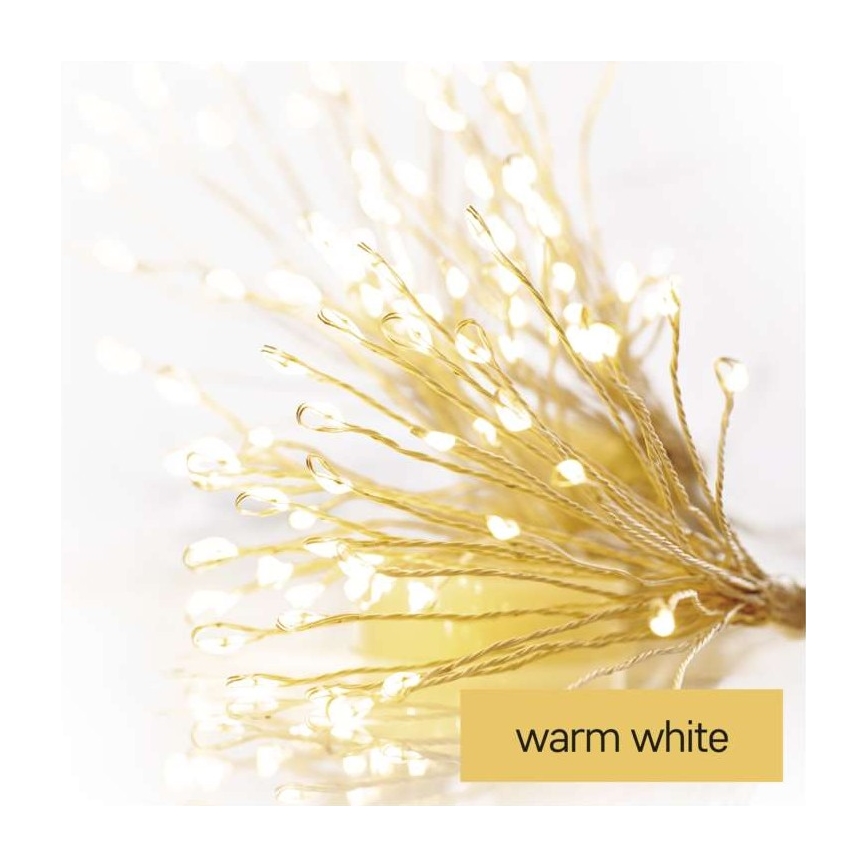 Warm Witte LED kerstketting 150x LED / 5,35m