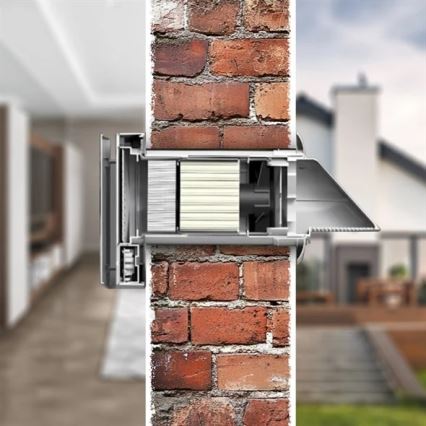 Warmteterugwinningsunit voor de kamer 12W Wi-Fi Tuya + afstandsbediening
