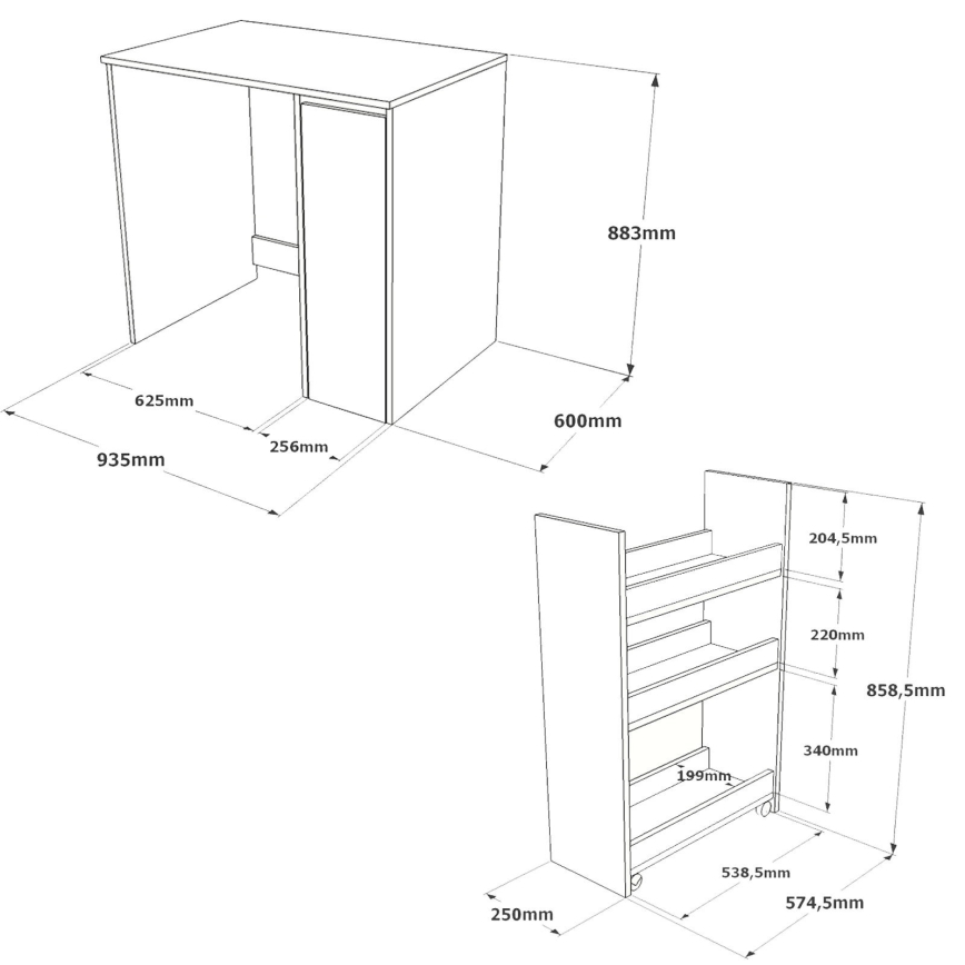 Wasmachine kast met een opslagruimte 88,3x93,5 cm wit/walnoot
