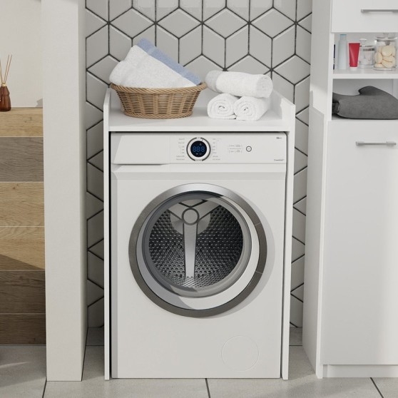 Wasmachine kast POLA 98x64 cm wit