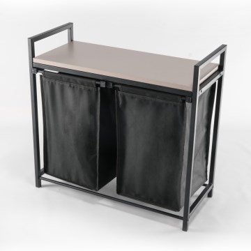 Wasmand 75x70 cm zwart