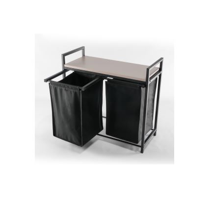 Wasmand 75x70 cm zwart