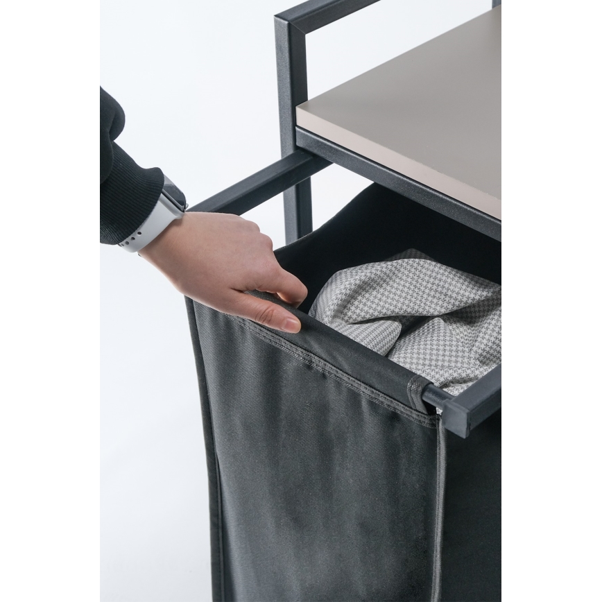Wasmand 75x70 cm zwart