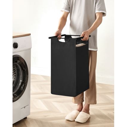Wasmand REX 73x72x33 cm bruin/zwart