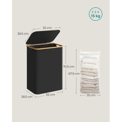 Wasmmand TATE zwart