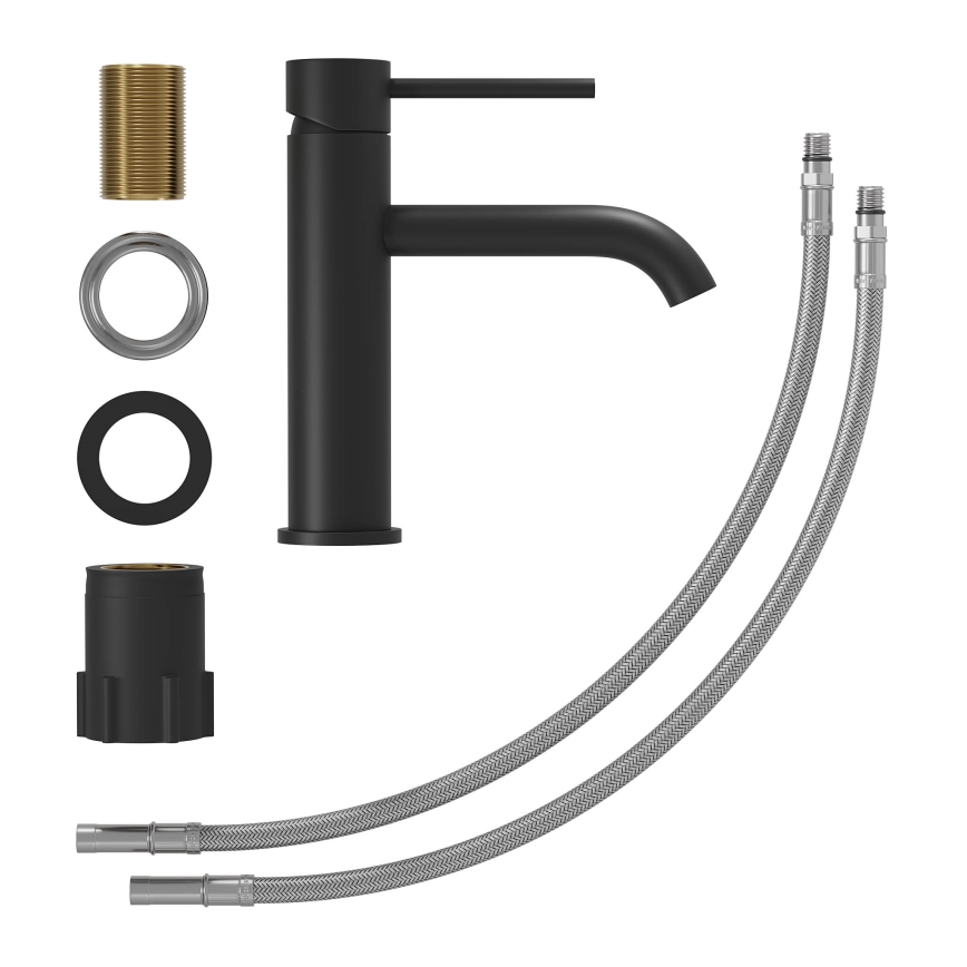 Wastafelkraan SOVANG 18,3 cm mat zwart