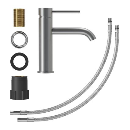 Wastafelkraan SOVANG 18,3 cm poedergrijs