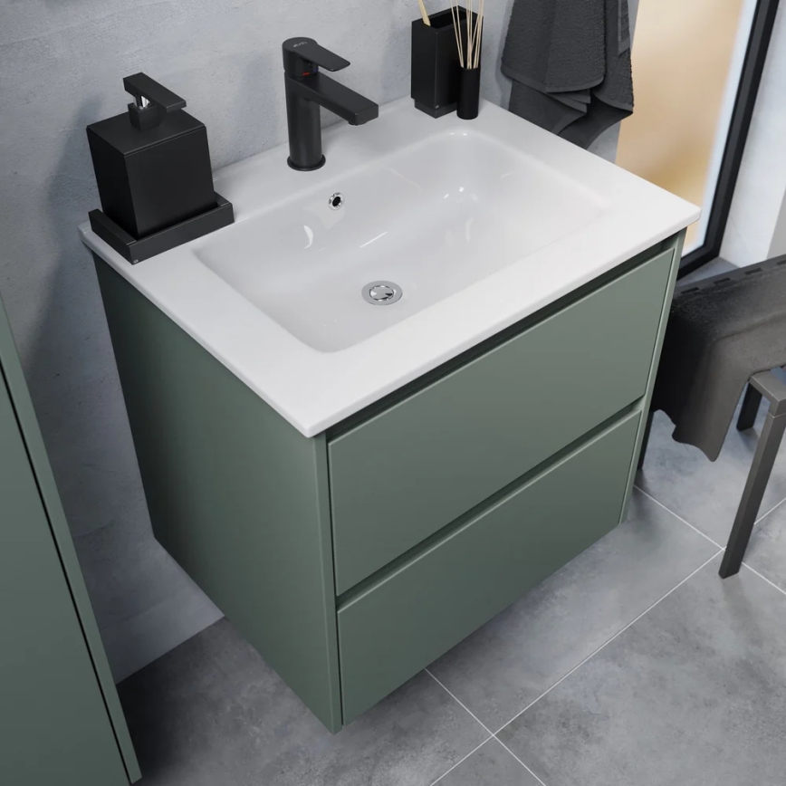 Wastafelmeubel LYKE 60 cm groen